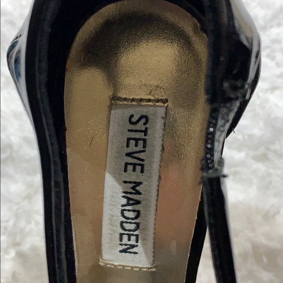 Steve Madden Heels Black Patent Size 9M - Picture 5 of 8
